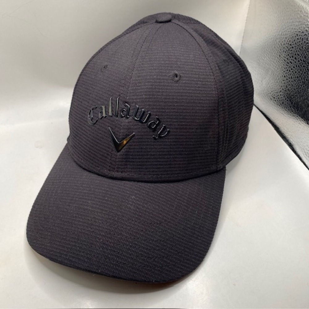 Callaway X-Spann Performance Golf Hat Mens OSFM Black 3D Logo Adjustable Cap SEO